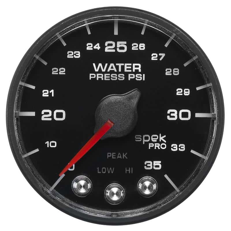 AutoMeter — Autometer Spek-Pro - Nascar 2-1/16in Water Press 0- 35 psi Bfb Sp
GA 2" WP 35 BFB SPEK - view 2