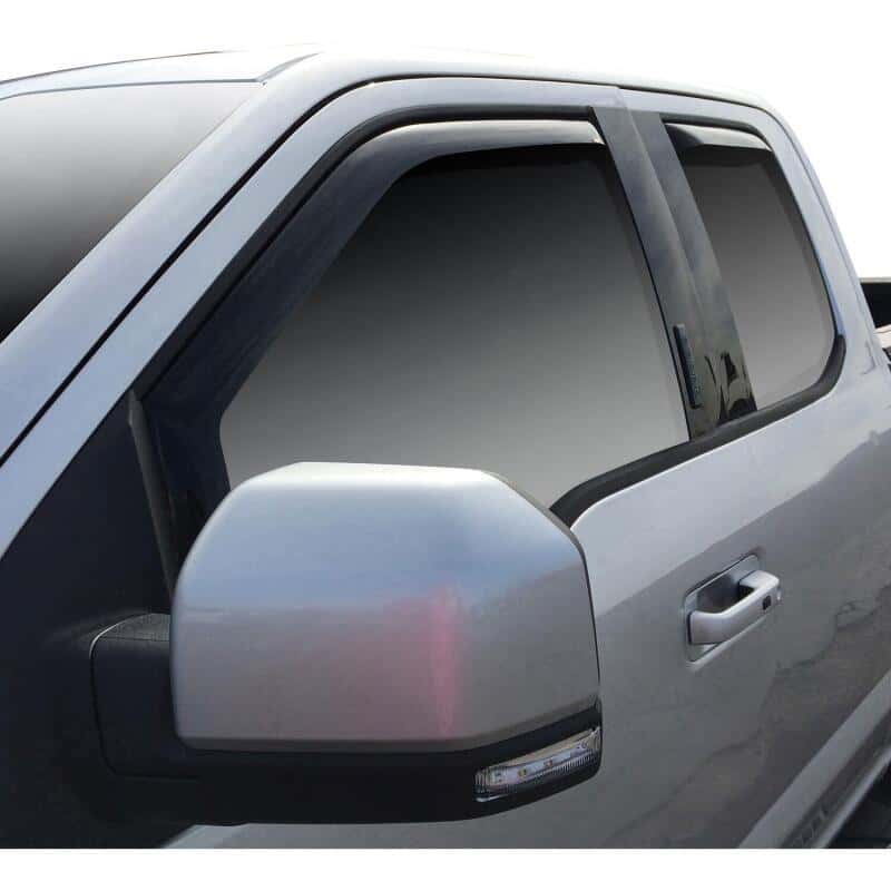 Westin — Westin 2015-2018 Ford F-150 SuperCab In-Channel Wind Deflector 4pc - Smoke
Side Window Vent - view 2