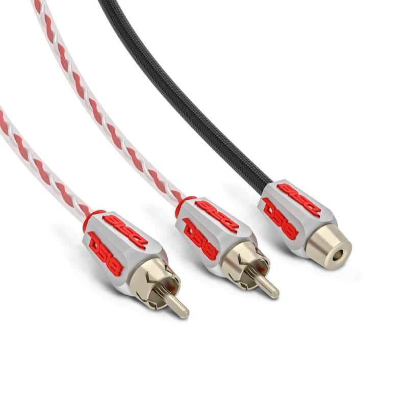 DS18 — DS18 Level 3 RCA Wire Y Connector 1 Male to 2 Female Red - view 3
