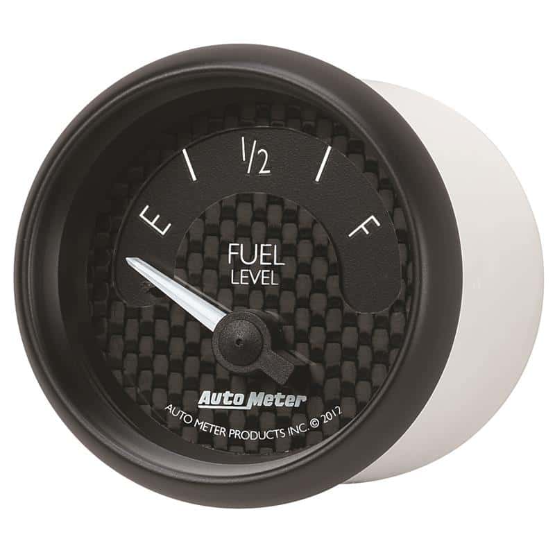 AutoMeter — Autometer GT Series 52mm Short Sweep Electronic 240-33 ohms Fuel Level (For use w/ 3262)
2-1/16" FUEL LEVEL, - view 2