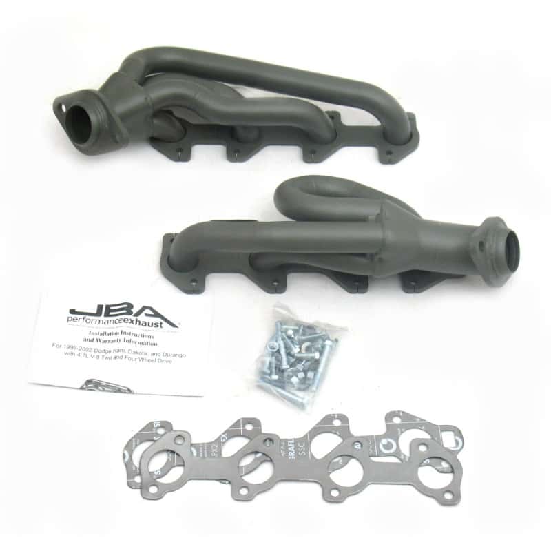 JBA — JBA 02-03 Dodge RAM 4.7L PowerTech 1-1/2in Primary Ti Ctd Cat4Ward Header
Exhaust Header - view 2