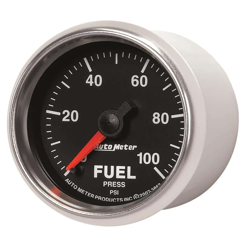 AutoMeter — Autometer GS 0-100 PSI Full Sweep Electronic Fuel Pressure Gauge
2-1/16" FUEL PRESS, - view 3