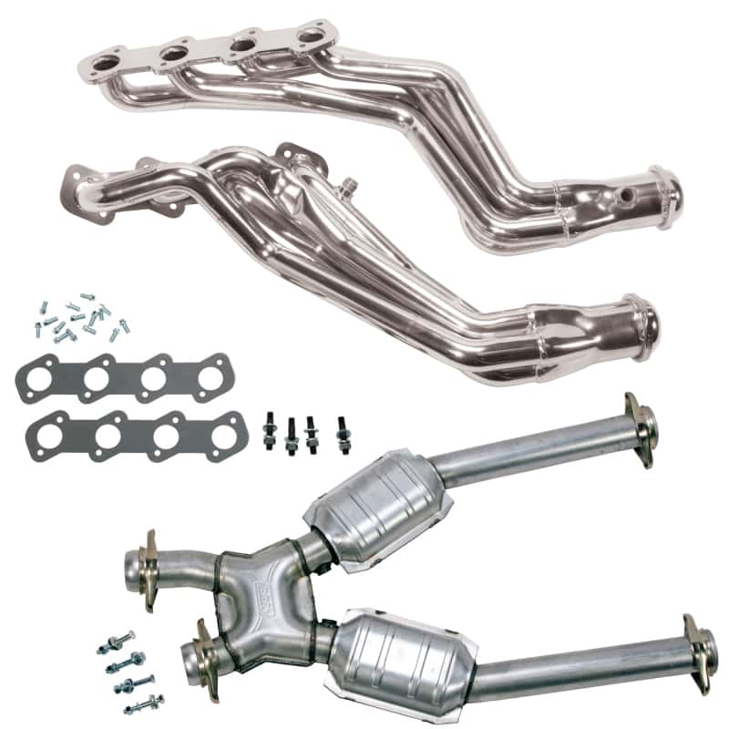 BBK — BBK 96-04 Ford Mustang 4.6L 2V (M/T Only) 1-5/8 Headers w/High Flow Catted X-Pipe (Silver Ceramic)
Exhaust Header
Exhaust Kit - view 1
