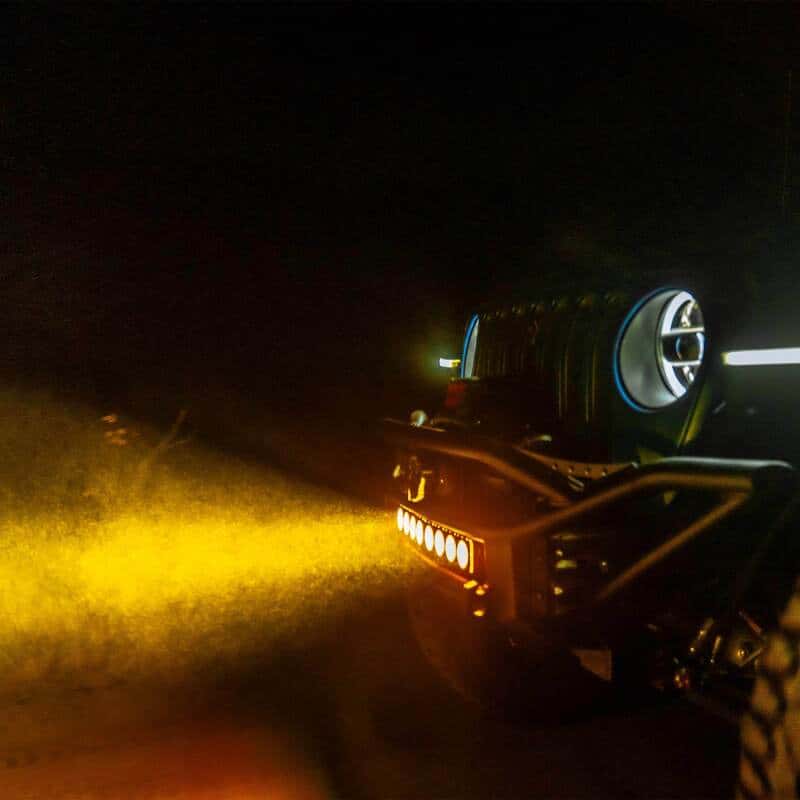 KC HiLiTES — KC HiLiTES FLEX ERA LED Performance Yellow Combo Lens for Light Bars - view 6