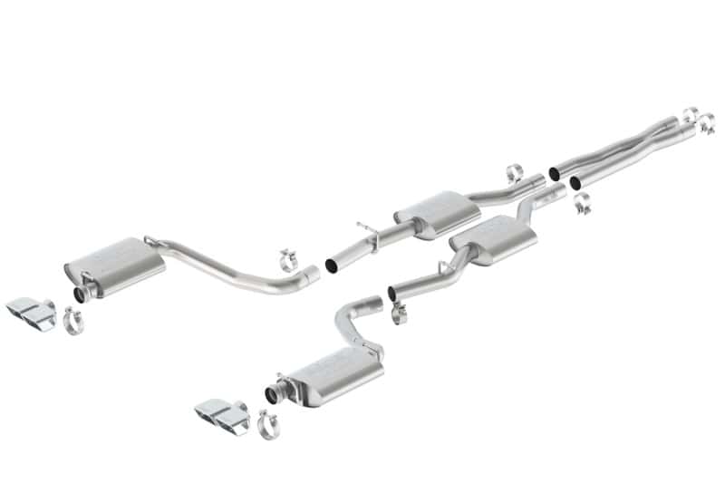 Borla — Borla 15-16 Dodge Challenger R/T 5.7L Dual Rectangle Angle Cut Dual Split Rear Exit ATAK Exhaust
Cat-Back System
ExhstSysKt - view 3
