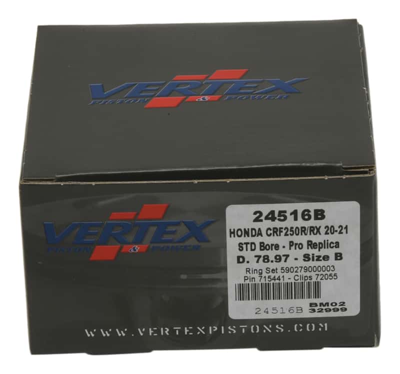 Vertex Pistons — Vertex Piston 20-21 Honda CRF 250 R 250cc Forged Replica Piston Kit - view 4