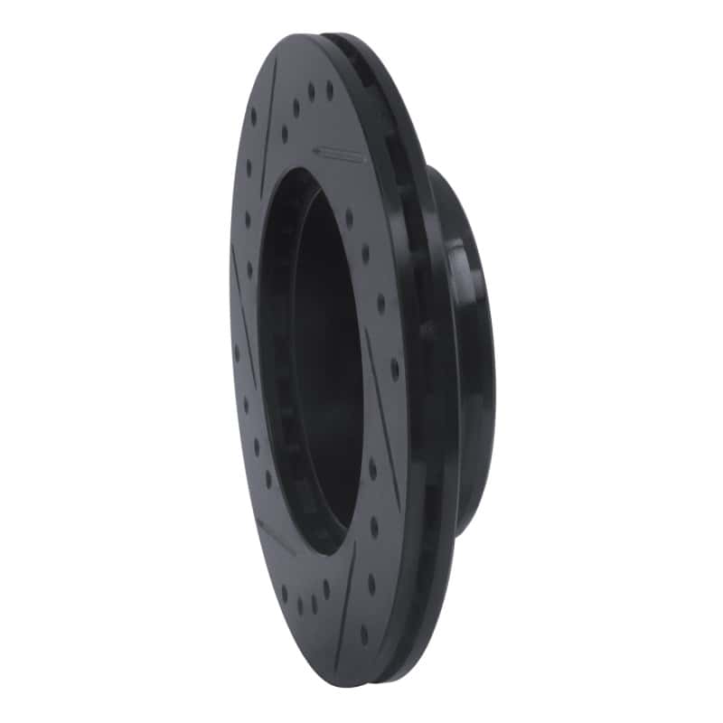 R1 Concepts — R1 88-92 Geo Prizm Front Right Drilled & Slotted Black Brake Rotor
R1 Brake Rotor Drill - view 4