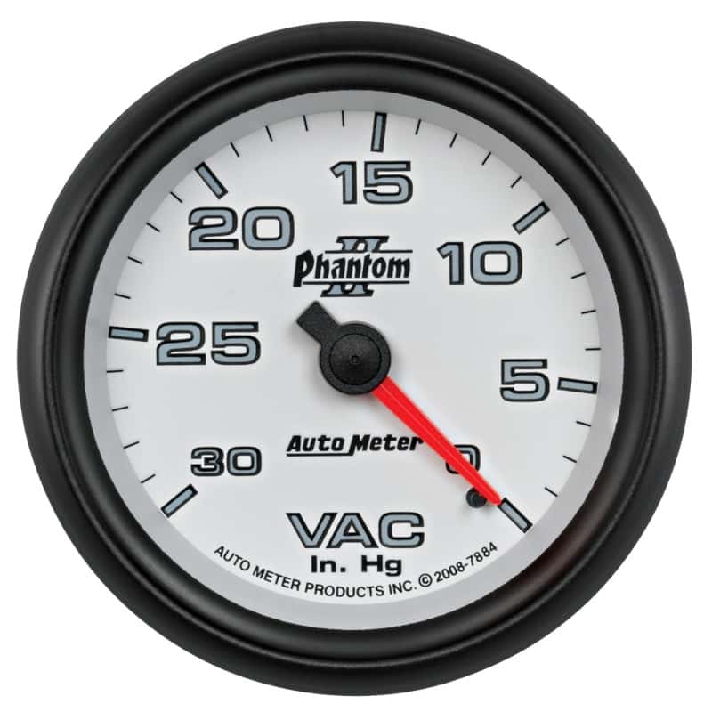 AutoMeter — AutoMeter Gauge Vacuum 2-5/8in. 30Inhg Mechanical Phantom II
2-5/8" VACUUM, 30 IN - view 12