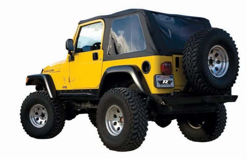 Rampage — Rampage 1997-2006 Jeep Wrangler(TJ) Excludes LJ Unlimited Frameless Soft Top Kit - Black Diamond
Frameless Soft Tp Kt
Top-Soft - view 2