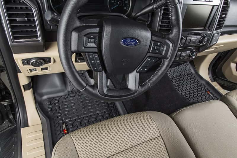 Rugged Ridge — Rugged Ridge Floor Liner Front/Rear Black 2015-2017 Ford F-150 / Raptor
Floor Mat Set - view 7