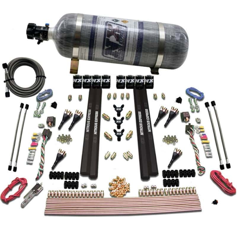 Nitrous Express — Nitrous Express 6 Cyl SX2 Dual Stage Nozzle Nitrous Kit w/12lb Bottle
Injection System Kit
N2OSys - view 2