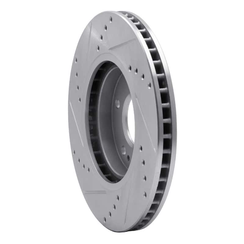 R1 Concepts — R1 01-06 Hyundai Santa Fe Front Right Drilled & Slotted Silver Brake Rotor
R1 Brake Rotor Drill - view 4