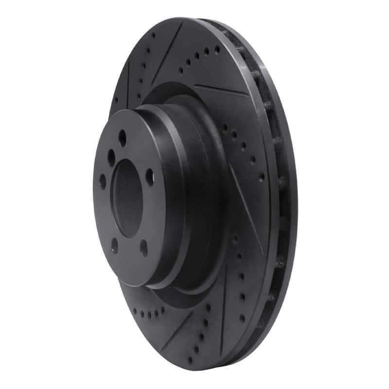 R1 Concepts — R1 06-12 Land Rover Range Rover Front Left Drilled & Slotted Black Brake Rotor
R1 Brake Rotor Drill - view 2