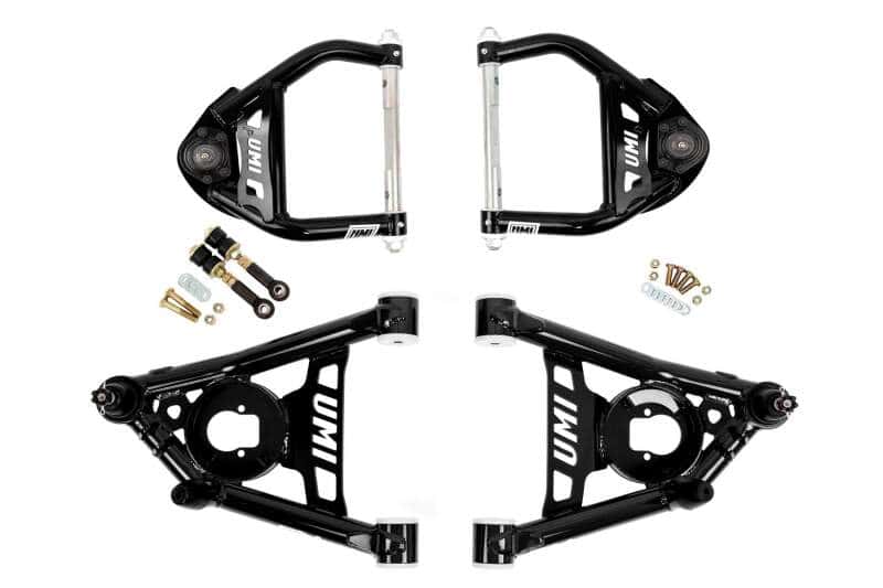 UMI Performance — UMI Performance 64-72 GM A-Body Tubular Upper & Lower Front A-Arm Kit- Delrin Bushings
Front Control Arms - view 1