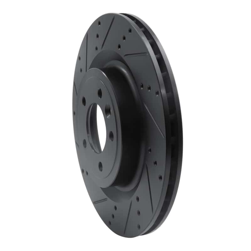 R1 Concepts — R1 14-24 Land Rover Range Rover Sport Rear Left Drilled & Slotted Black Brake Rotor
R1 Brake Rotor Drill - view 2