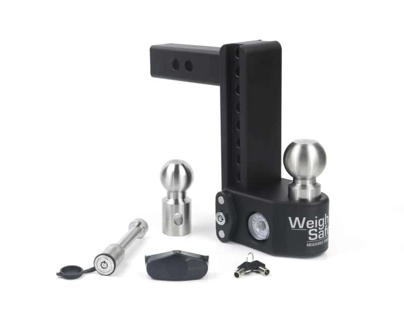 Weigh Safe — Weigh Safe 8in Drop Hitch w/Built-in Scale & 2in Shank (10K/15K GTWR) w/WS05 - Steel - view 1