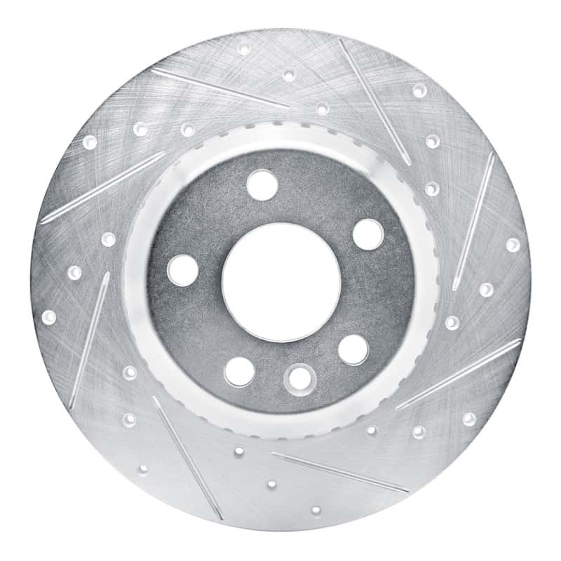 R1 Concepts — R1 20-22 Jaguar E-Pace Rear Right Drilled & Slotted Silver Brake Rotor
R1 Brake Rotor Drill - view 1