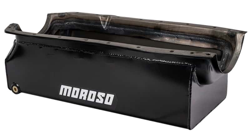 Moroso — Moroso 65-Up Oldsmobile V-8 (330-455) Marine Stroker Box Sump Flat Bottom 10qt 7.25in Steel Oil Pan - view 5