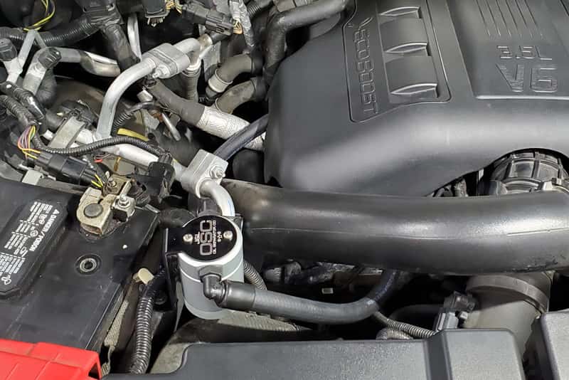 J&L — J&L 2015-2017 Ford Expedition 3.5L EcoBoost Oil Separator 3.0 - Clear Anodized
Oil Separator - view 3