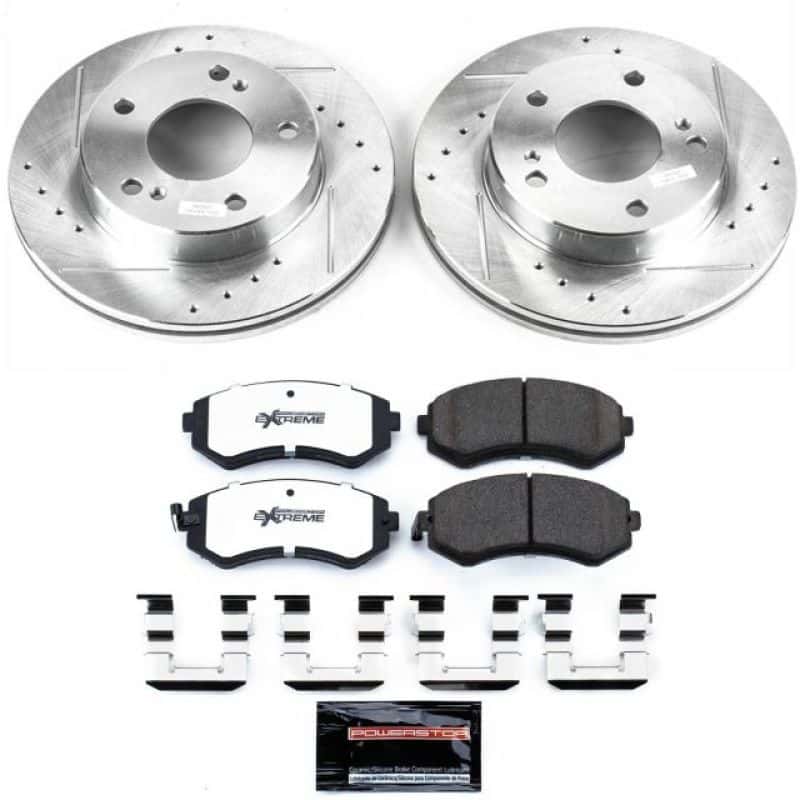 PowerStop — Power Stop 94-96 Nissan 240SX Front Z26 Street Warrior Brake Kit - view 1