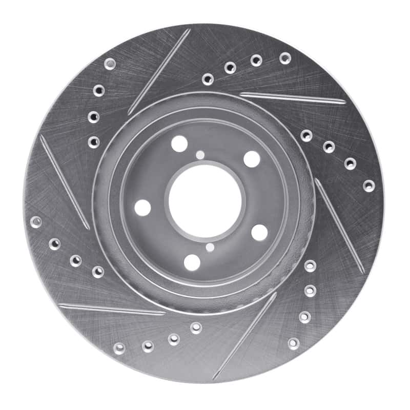 R1 Concepts — R1 90-16 Saab 9-2X Front Right Drilled & Slotted Silver Brake Rotor
R1 Brake Rotor Drill - view 5