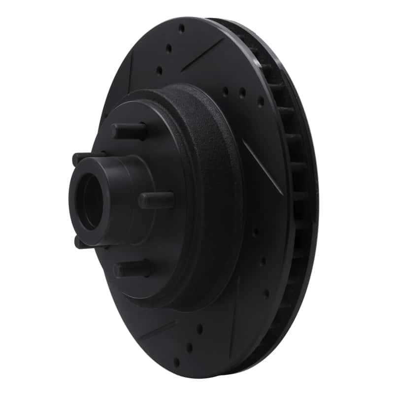 R1 Concepts — R1 70-72 Ford Galaxie 500 Front Left Drilled & Slotted Black Brake Rotor
R1 Brake Rotor Drill - view 2