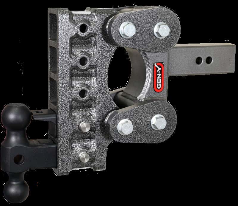 GEN-Y Hitch — Gen-Y The Boss Torsion-Flex 2.5in Shank 7.5in Drop 10K Hitch w/GH-031 Dual-Ball/GH-032 Pintle Lock
Drop Hitch - view 1