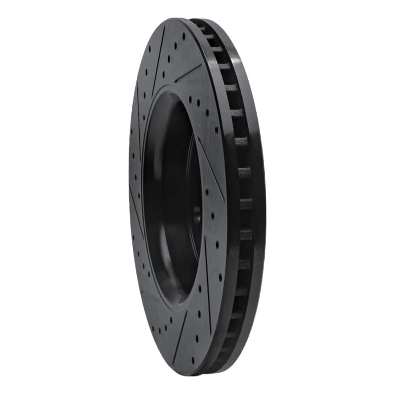 R1 Concepts — R1 11-22 Dodge Durango Front Right Drilled & Slotted Black Brake Rotor
R1 Brake Rotor Drill - view 4