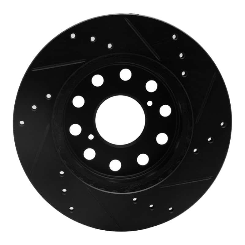 R1 Concepts — R1 91-95 Toyota MR2 Rear Left Drilled & Slotted Black Brake Rotor
R1 Brake Rotor Drill - view 5