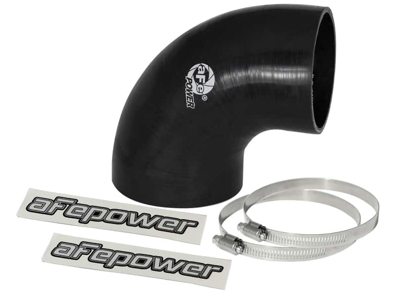 aFe — aFe Magnum FORCE CAI Univ. Silicone Reducing Coupler (4in. to 3.5in. ID) 90Deg. Elbow - Black
Intake Coupling Kit - view 1