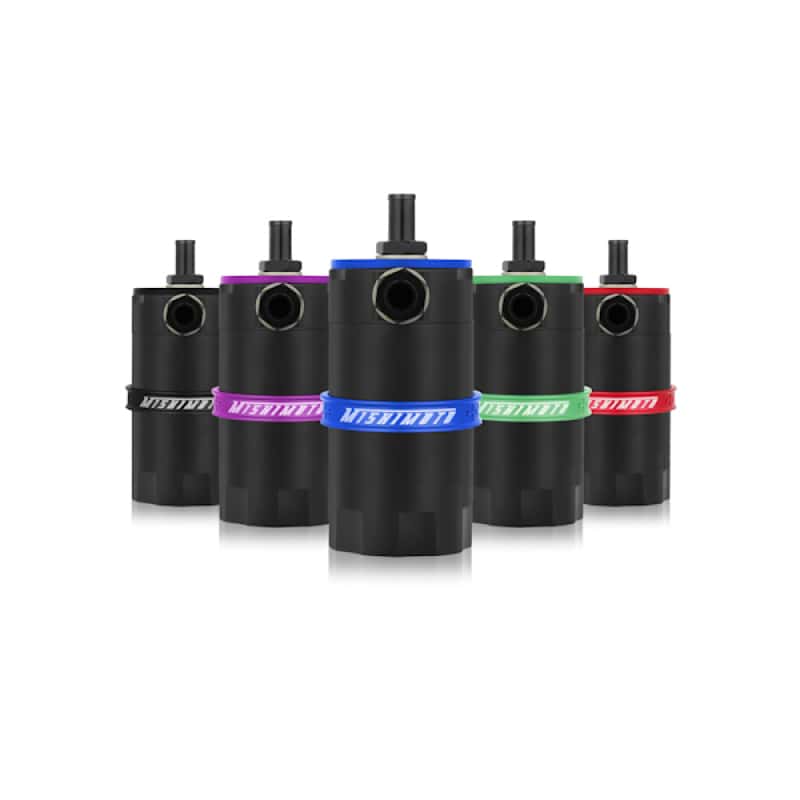 Mishimoto — Mishimoto Universal Baffled Oil Catch Can - Blue - view 1