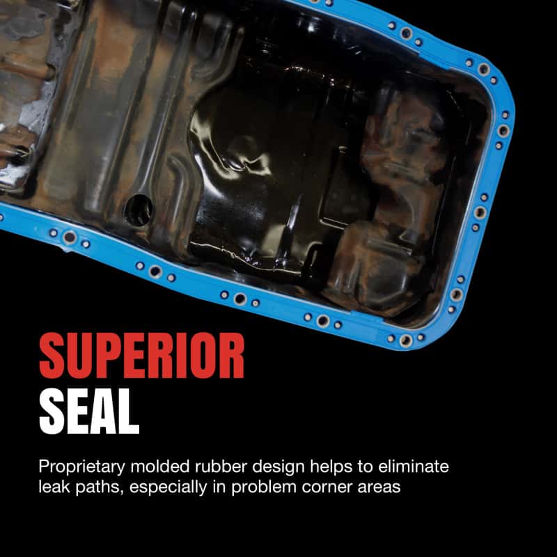 Fel-Pro — Fel-Pro Jeep Wrangler OS 13881 C-1 Engine Oil Pan Gasket Set Blue Stripe cork-rubber - view 5
