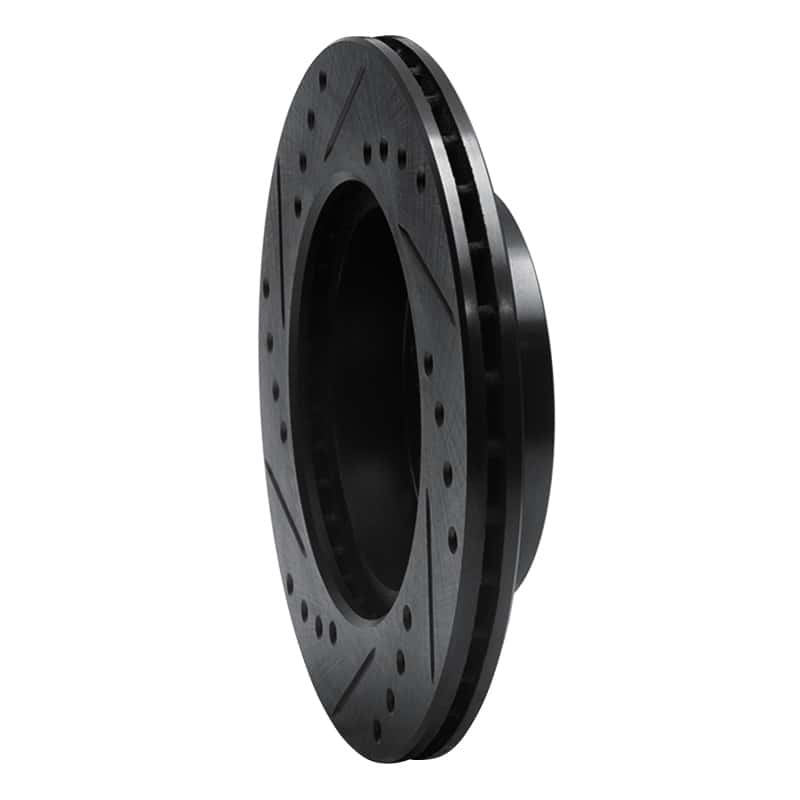 R1 Concepts — R1 84-06 Honda CRX Front Right Drilled & Slotted Black Brake Rotor
R1 Brake Rotor Drill - view 4