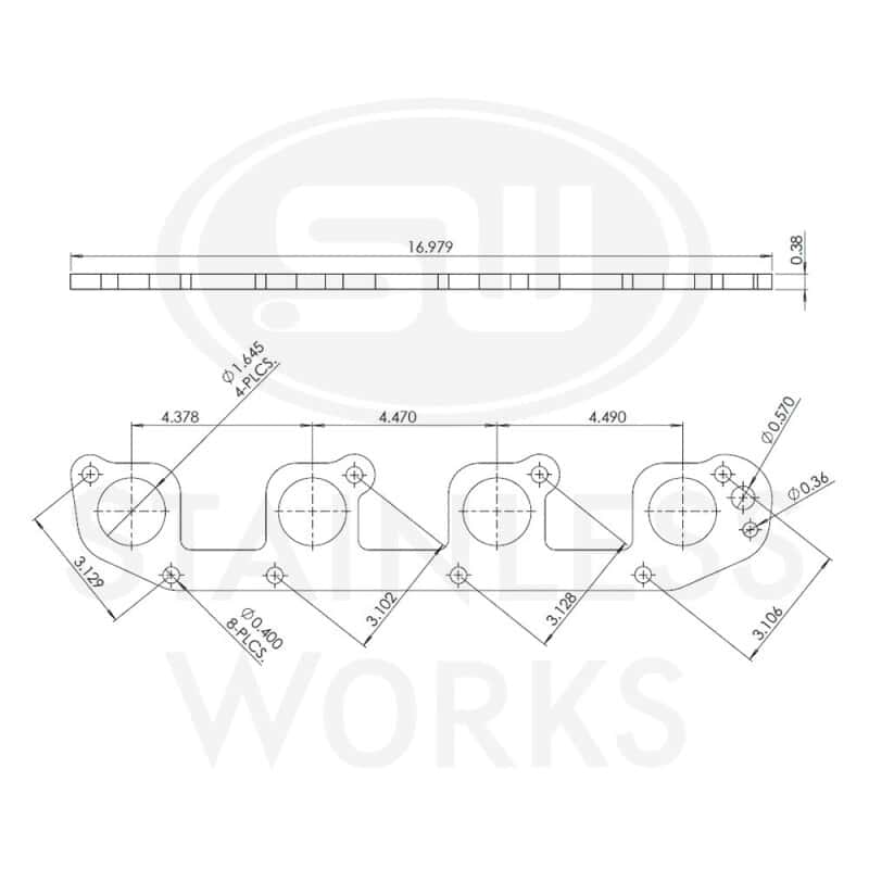 Stainless Works — Stainless Works Hemi 5.7L Round Port Header 304SS Exhaust Flanges 1-5/8in Primaries
Header Flange
sswHF57H163
HF57H163
 - view 2