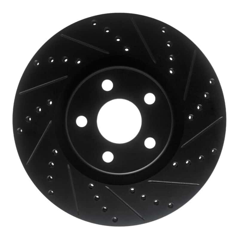 R1 Concepts — R1 17-20 Lincoln MKZ Front Right Drilled & Slotted Black Brake Rotor
R1 Brake Rotor Drill - view 1