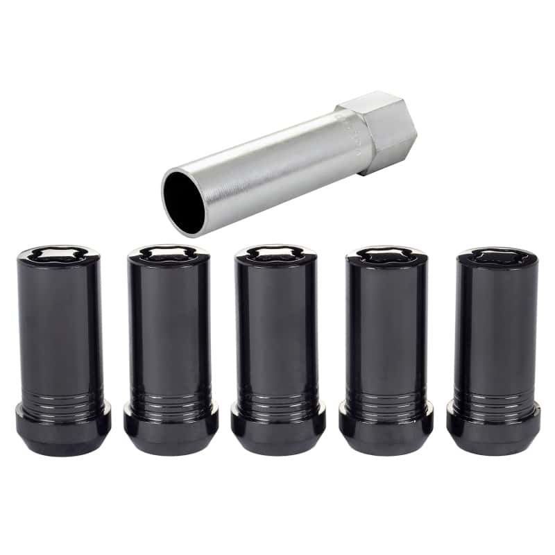 McGard — McGard Wheel Lock Nut Set - 5pk. (Tuner / Cone Seat) 1/2-20 / 13/16 Hex / 1.60in. Length - Black - view 5