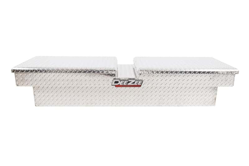 Dee Zee — Dee Zee Universal Tool Box - Red Crossover - Double BT Alum Full Size
ToolBxTrkBedRTR - view 5