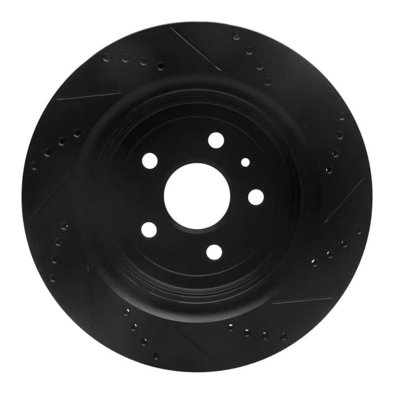 R1 Concepts — R1 16-24 Cadillac ATS Rear Left Drilled & Slotted Black Brake Rotor
R1 Brake Rotor Drill - view 5