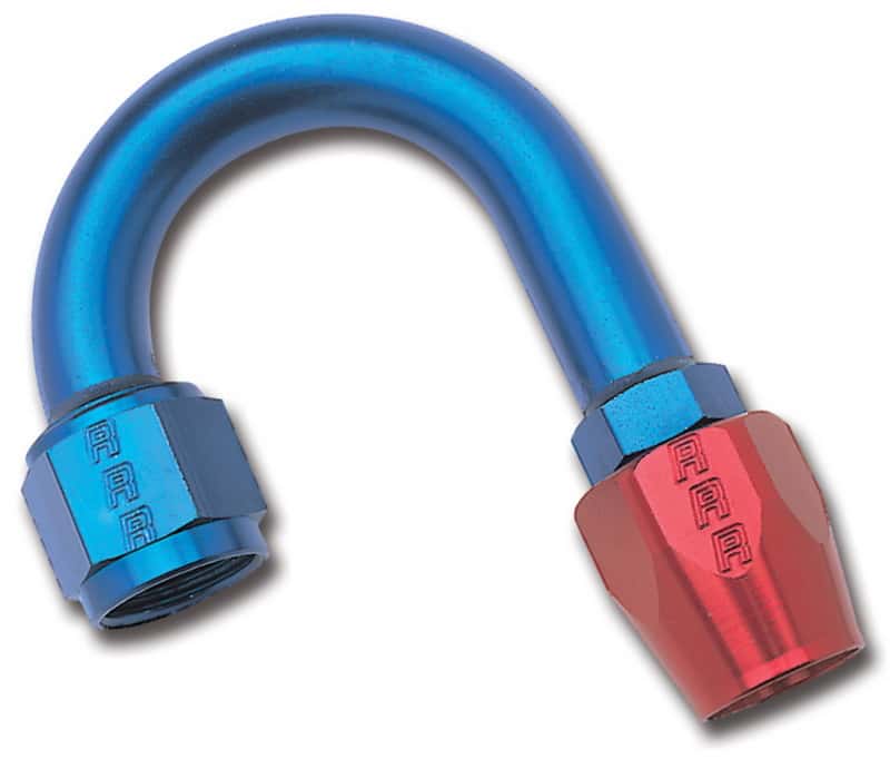 Russell — Russell Performance -6 AN Red/Blue 180 Degree Full Flow Hose End (1in Centerline Radius)
Hose Fitting - view 1