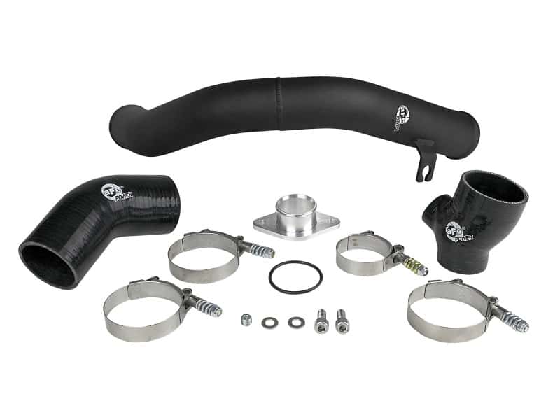 aFe — aFe BladeRunner 2.5in Aluminum Hot Side Charge Pipe 15-20 Subaru WRX 2.0T - Black
Hot Charge Pipe - view 2