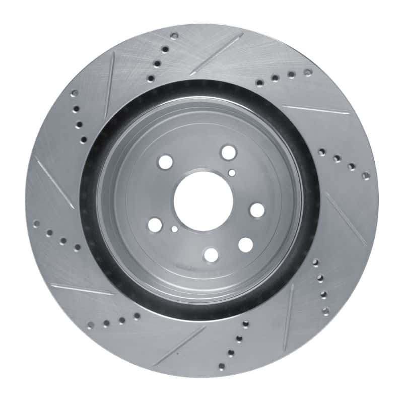 R1 Concepts — R1 15-22 Lexus GS F Right Rear Drilled & Slotted Silver Brake Rotor
R1 Brake Rotor Drill - view 5