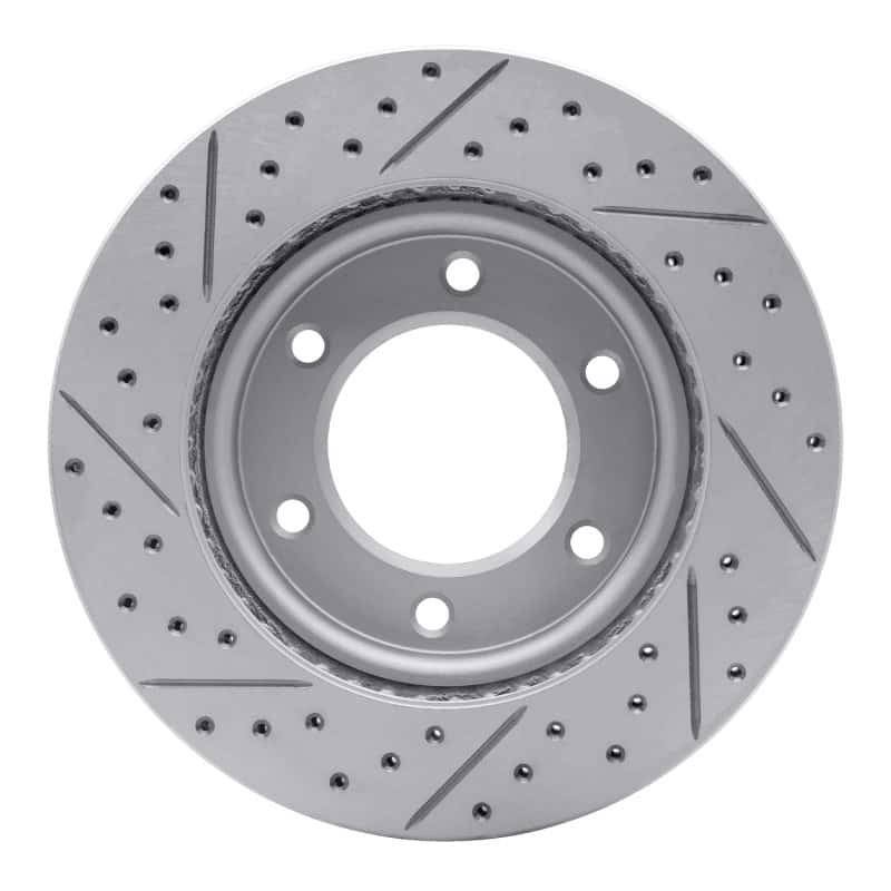 R1 Concepts — R1 19-25 Ford Bronco Front Right Drilled & Slotted Geo-Carbon Rotor - view 5