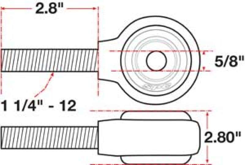 SPC Performance — SPC Performance xAxis Rod End Ball Joint
CROSSAXIS ROD END
XAXIS JOINT - view 4
