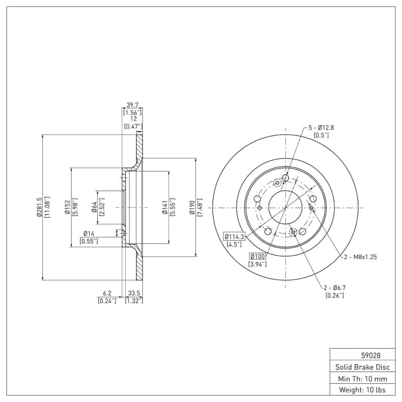 DFC — DFC 00-09 Honda S2000 Rear GeoSPEC Coated Rotor
DFC Brake Rotor - view 6