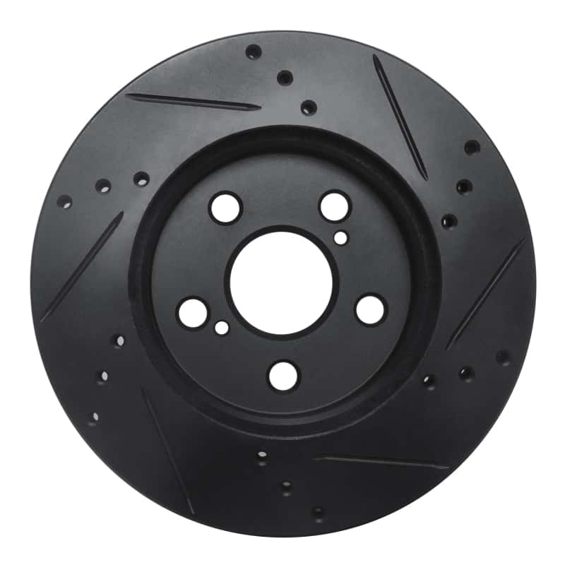 R1 Concepts — R1 16-22 Toyota Prius Front Left Drilled & Slotted Black Brake Rotor
R1 Brake Rotor Drill - view 5