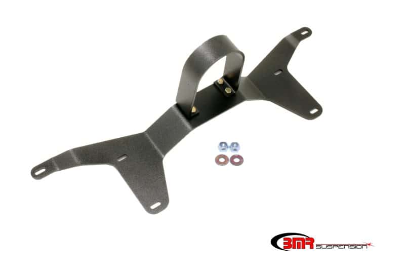BMR Suspension — BMR 05-14 S197 Mustang Rear Tunnel Brace w/ Rear Driveshaft Safety Loop - Black Hammertone
Safety Loop - view 1