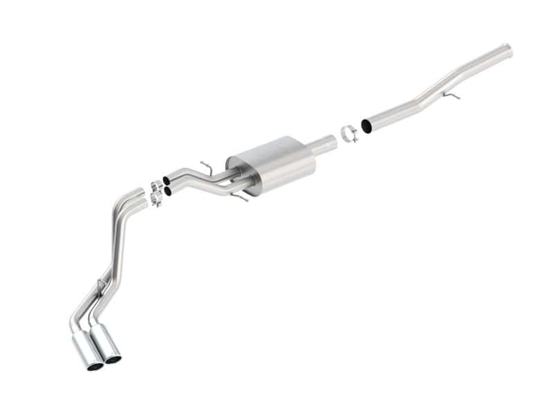 Borla — Borla 14 Silv/Sierra 1500 EC Std/CC Short 143.5in WB ATAK Dual Rolled Side Exit Cat-Back Exhaust
Cat-Back System
ExhstSysKt - view 3