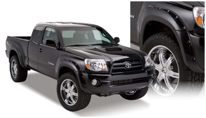 Bushwacker — Bushwacker 05-11 Toyota Tacoma Fleetside Pocket Style Flares 4pc 73.5in Bed - Black
FF Pocket Style 4Pc - view 2
