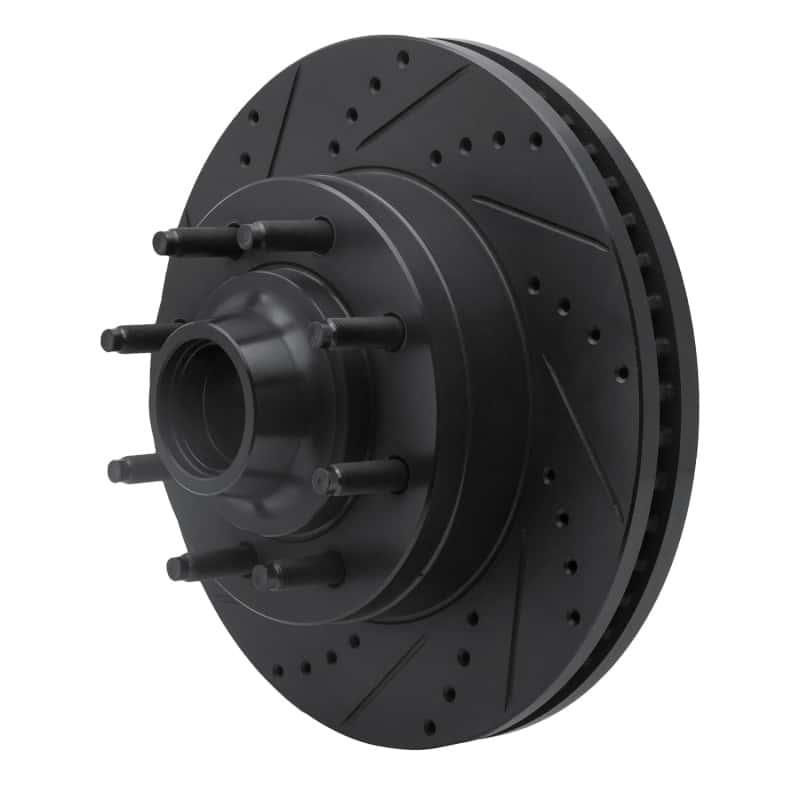R1 Concepts — R1 08-25 Ford E-350 Super Duty Front Left Drilled & Slotted Black Brake Rotor
R1 Brake Rotor Drill - view 2