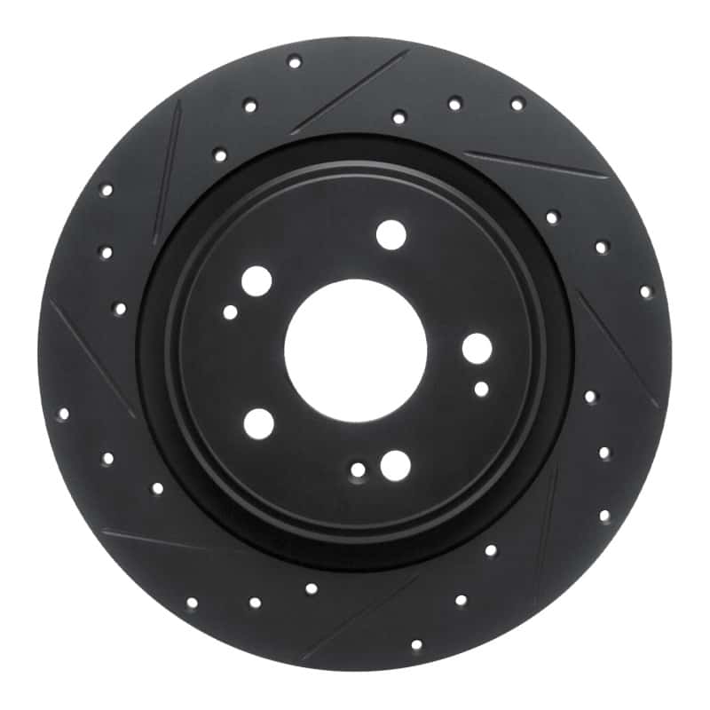 R1 Concepts — R1 17-20 Acura MDX Rear Left Drilled & Slotted Black Brake Rotor
R1 Brake Rotor Drill - view 1